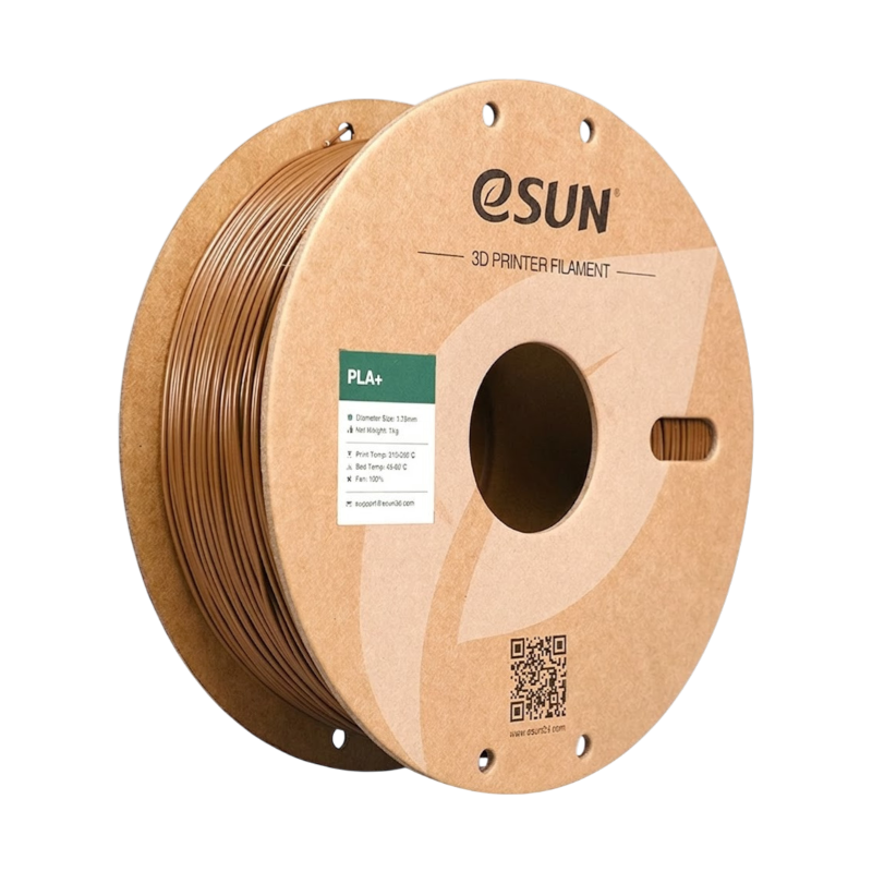 Філамент (пластик) для 3D принтера eSUN PLA+ 1кг, 1.75мм, коричневий (PLA+P175C1)